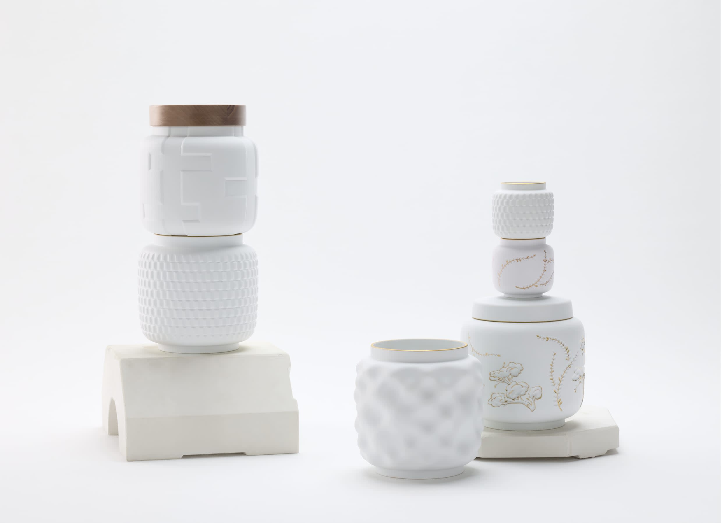 Small Vase Gear Mechanical Textures | Officina Ultra | GINORI 1735